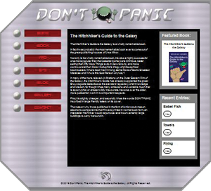 Don't Panic Wordpress Website